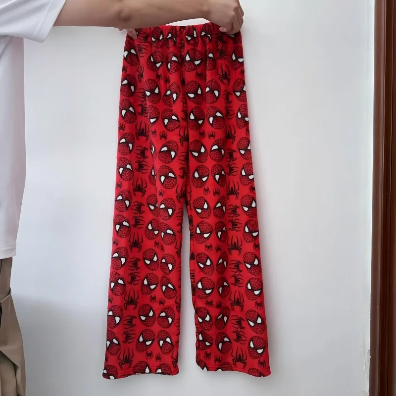 Anime Sanrio Y2k Autumn and Winter Hello Kitty Batman Pajama Pants Cartoon Hip Hop Ladies Warm Casual Flannel Pants Women Gifts thumbnail 4
