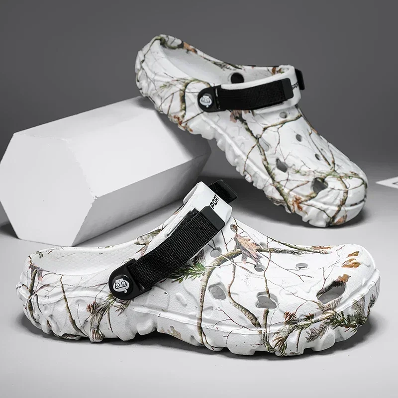Camouflage Beach Outdoor Sandals Platform Men Slippers Summer Water Shoes Men Clogs Slides Men's Soft EVA Indoor Home Flip Flops thumbnail 5