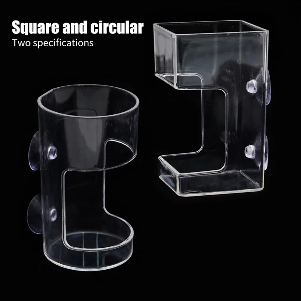 Fish Feeder Holder Prevent Pollution Floating Fixed Feeder with Tray Aquarium Supplies thumbnail 3