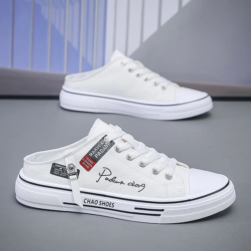 2025 Designer's New Men's Half Slippers Breathable Flat Shoes Outdoor Casual Men's Walking Shoes Lightweight Sports Shoes thumbnail 3