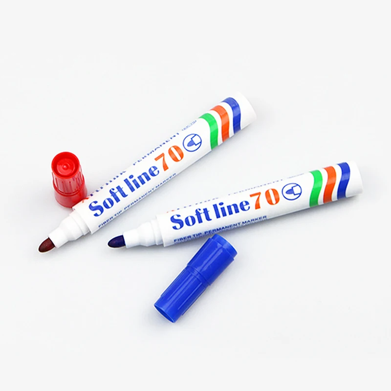 3/10pcs Large Capacity Oil-Based Marker,Black Red Blue Quick-Dry,Non-Erasable Logistics Marker,Markers Pen thumbnail 4