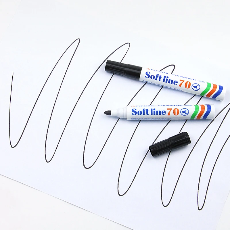 3/10pcs Large Capacity Oil-Based Marker,Black Red Blue Quick-Dry,Non-Erasable Logistics Marker,Markers Pen thumbnail 3