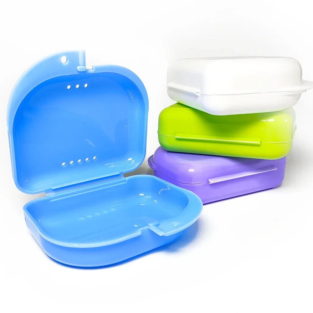 50Pcs Denture Storage Box Partial Denture Case Orthodontic Prosthesis Teeth Container Boxes Dental Retainer Mouth Guard thumbnail 2