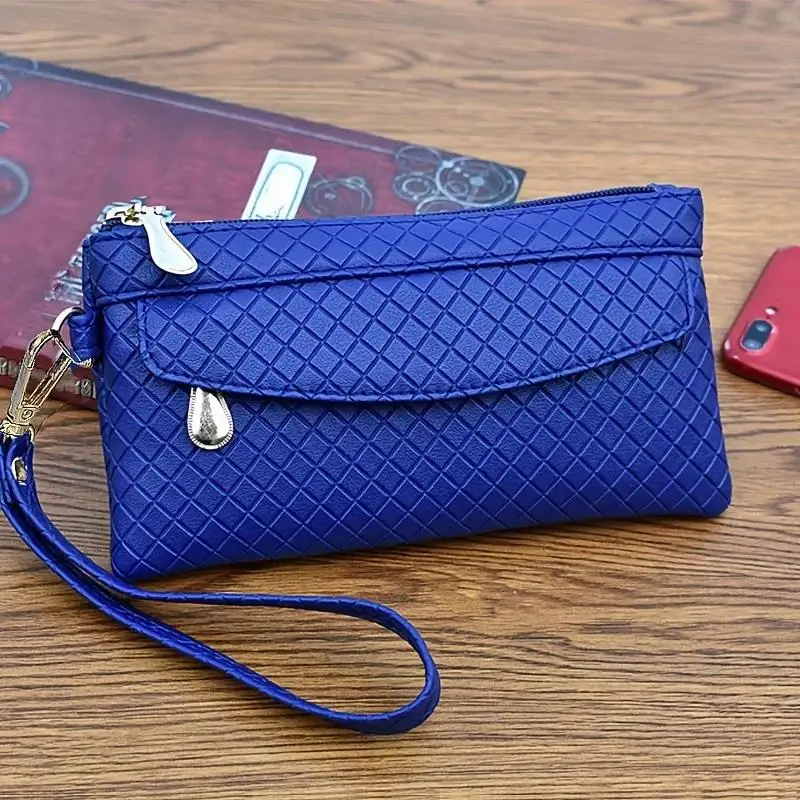 Premium Multi Zipper Wristlet Bag For Phone & coin, Handbag thumbnail 5