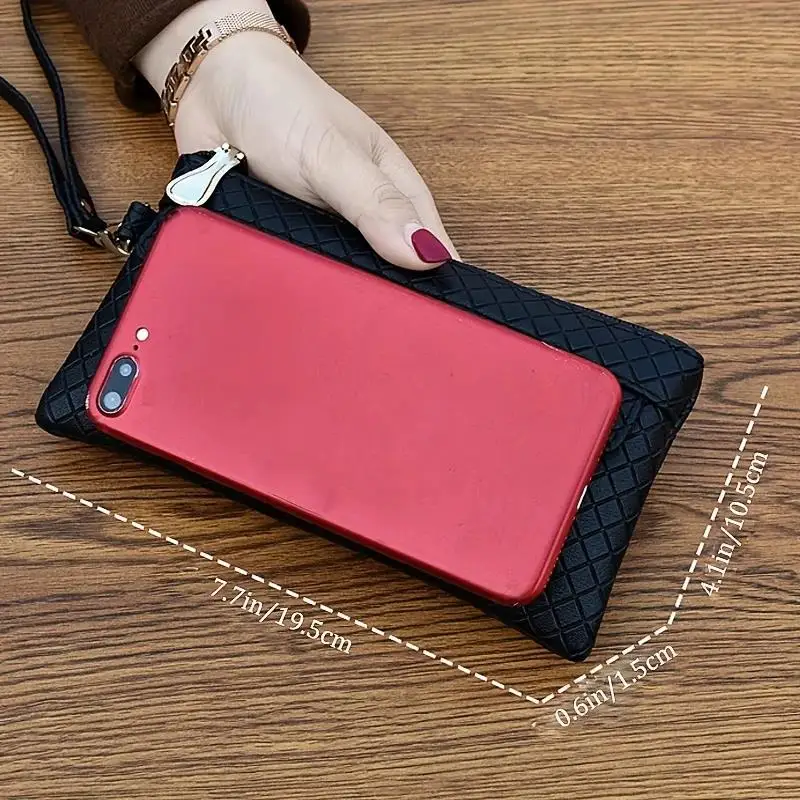 Premium Multi Zipper Wristlet Bag For Phone & coin, Handbag thumbnail 3