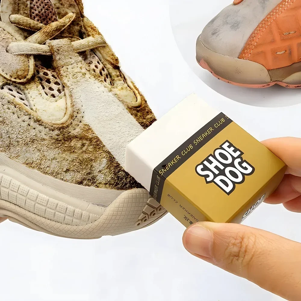 Portable Shoe Eraser Cleaner for Sneakers, Suede & Leather - Waterproof Decontamination Gum for White Shoes & Shoe Shine