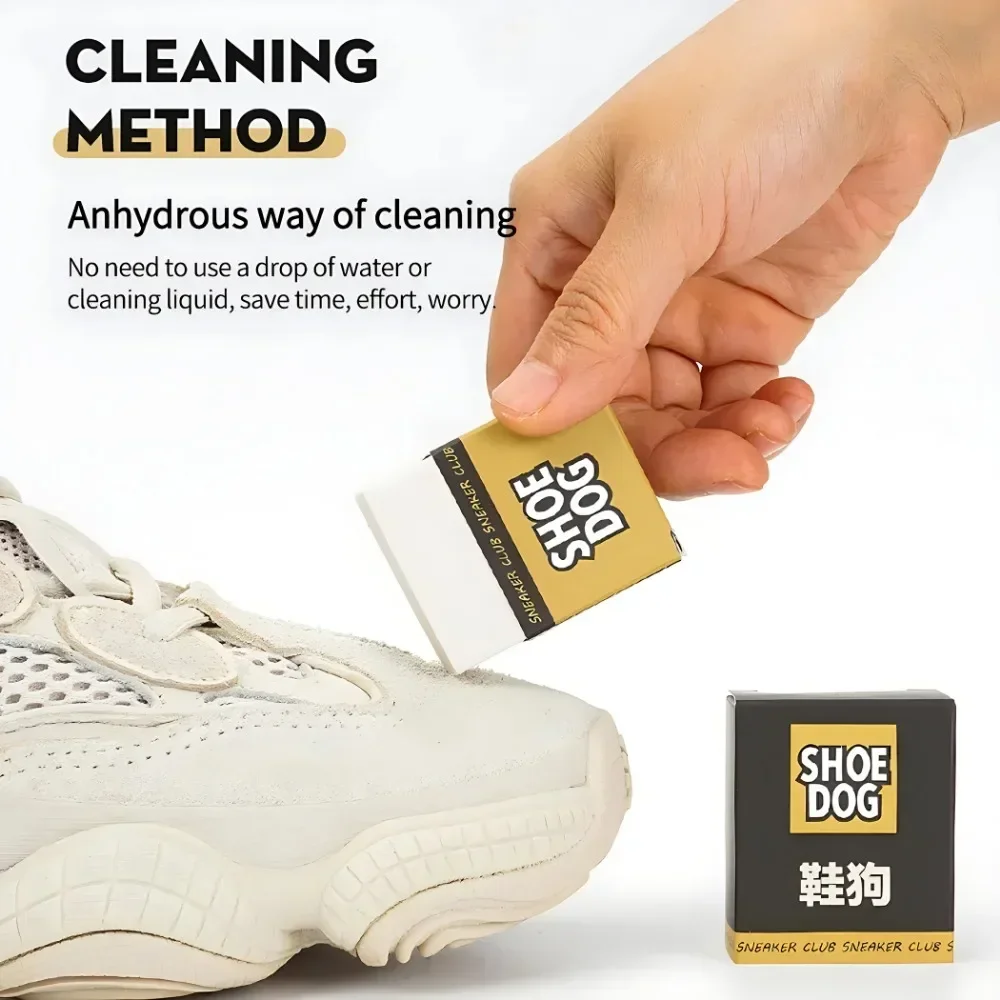Portable Shoe Eraser Cleaner for Sneakers, Suede & Leather - Waterproof Decontamination Gum for White Shoes & Shoe Shine thumbnail 3