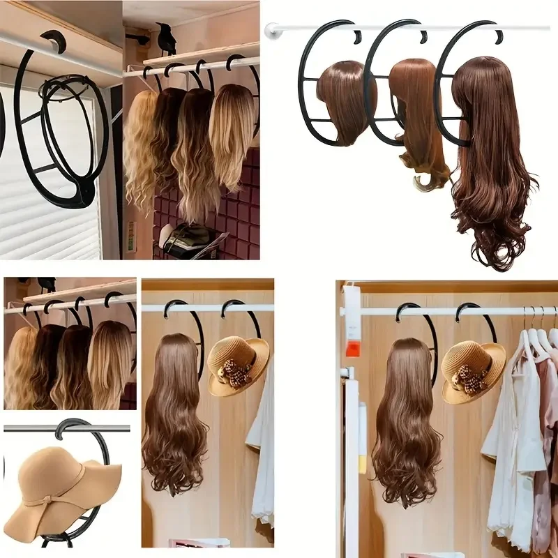 Hanging Wig Holder Portable Wig Holder Suitable for Multiple Wigs And Hats Essential for Wig Shapes Styling Tools
