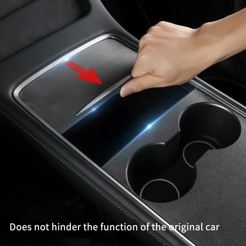 Suede Center Console Protector Cover for Tesla Model 3 Y 2021-2023 Model 3 Highland 2024 Central Panel Sticker Car Accessories thumbnail 3