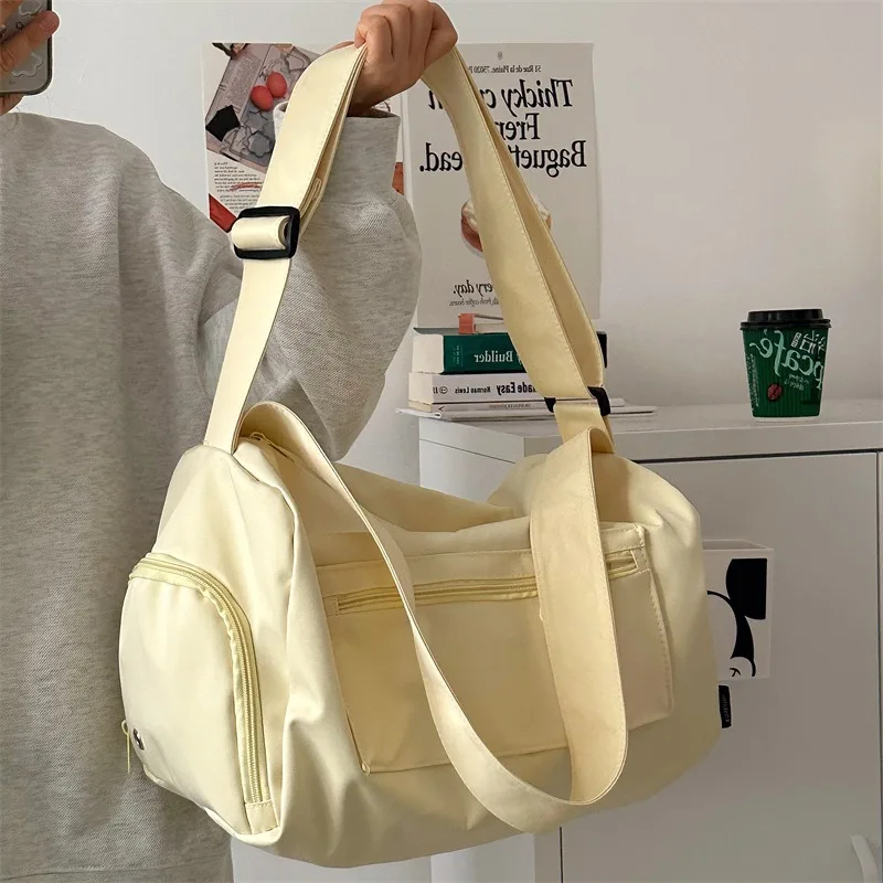 Large Crossbody Travel Tote Bags for Women 2024 Canvas Shoulder Messenger Bag Sports Yoga Satchels Fashion Woman Handbag thumbnail 5