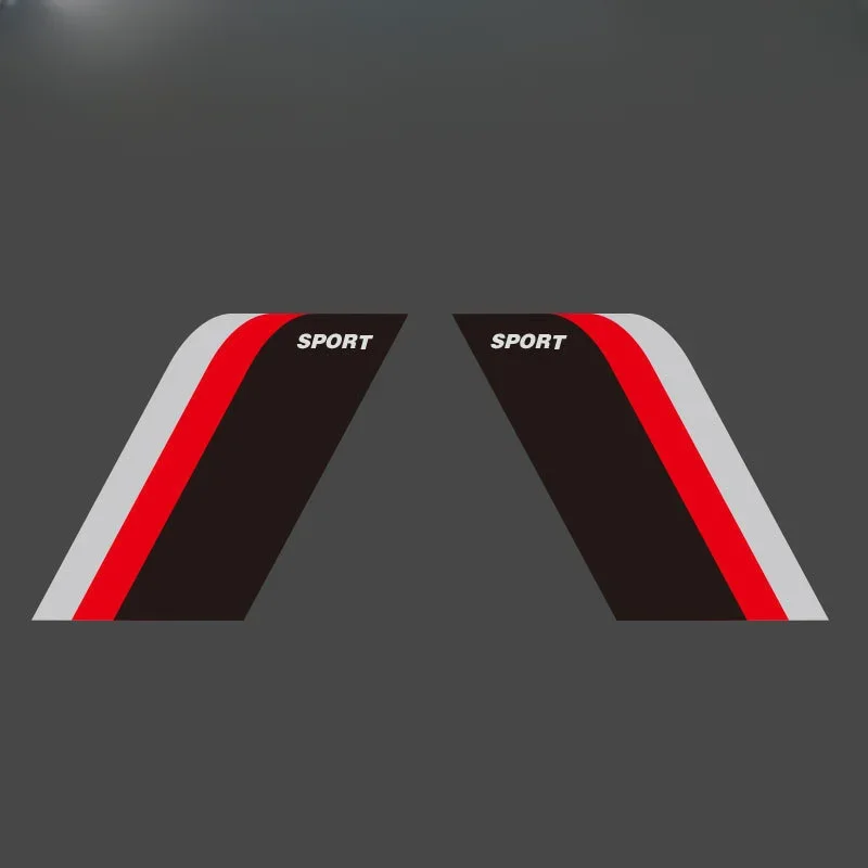 Car wheel brow decorative sticker personality SPORT leaf board sticker scratches cover the body door anti-scratch sticker thumbnail 6