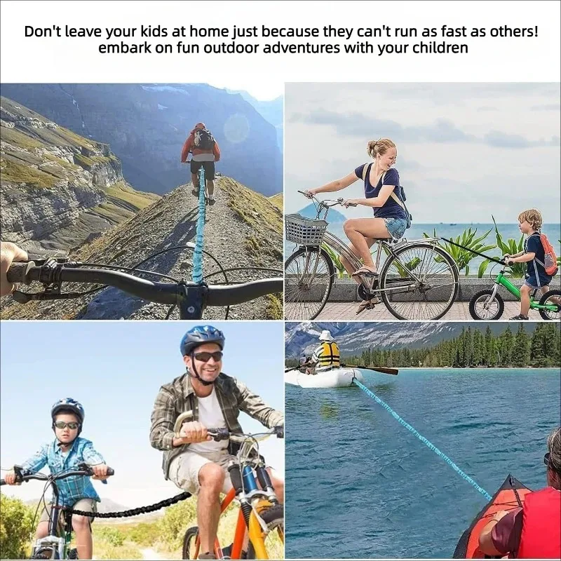 MTB Bike Towing Rope Trailer Rope Bicycle Traction Rope Nylon Traction Rope Parent-Child Outdoor Tool Cycling Safety Equipment thumbnail 5