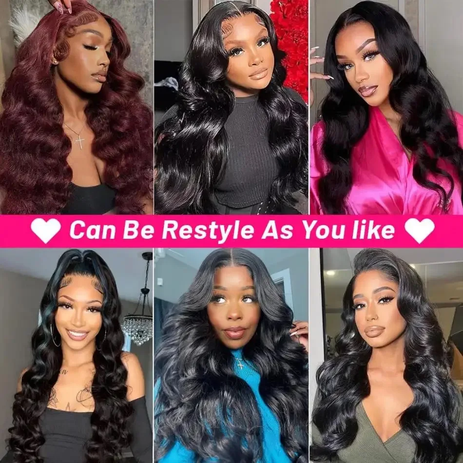 Loose Wave Black Color Synthetic Soft 13X4 HD Lace Frontal Wig For Black Women Prepucked Bleach Knots Glueless Wig Daily Party thumbnail 5