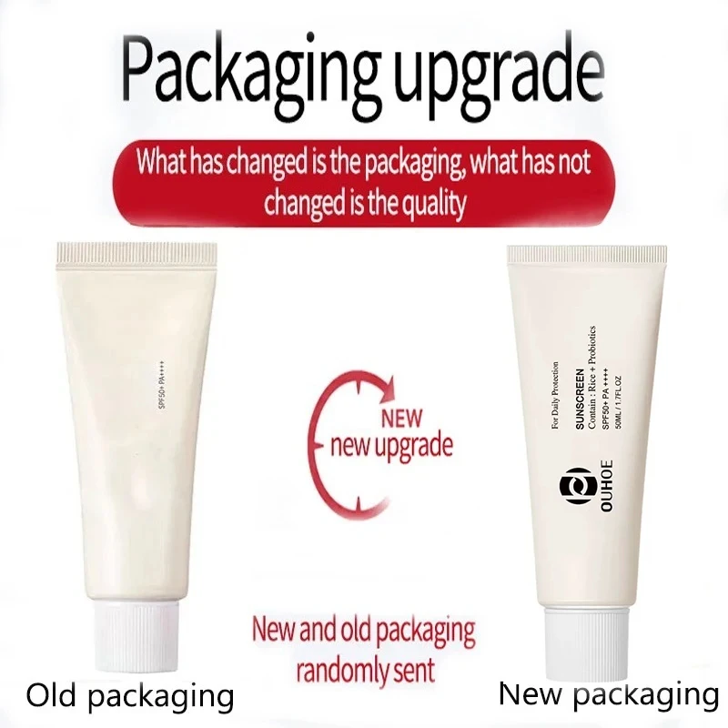 SPF50+ Sunscreen Rice Sun Cream Anti UV Sun Block Facial Mild Moisturizer Serum cream 50ml thumbnail 3