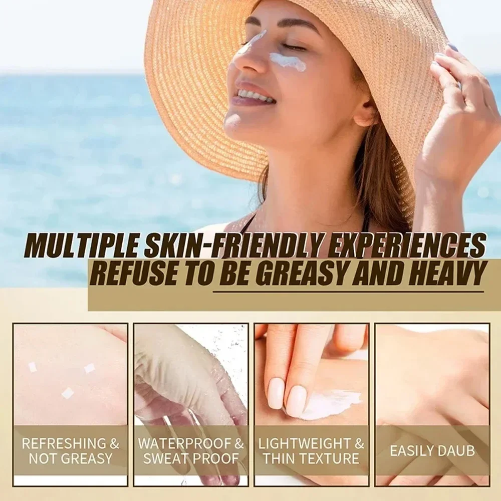 SPF50+ Sunscreen Rice Sun Cream Anti UV Sun Block Facial Mild Moisturizer Serum cream 50ml thumbnail 5
