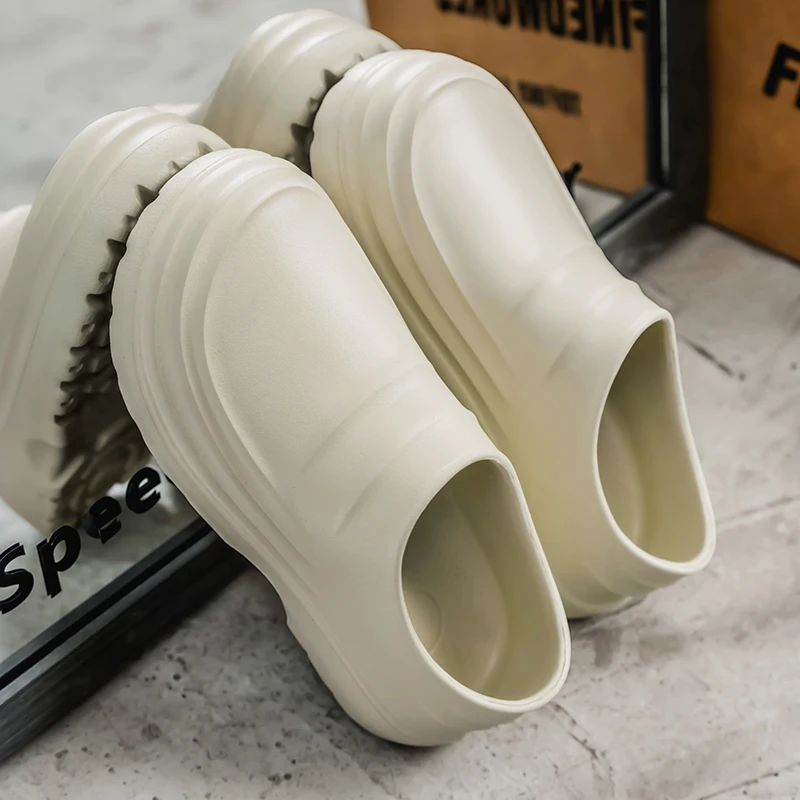 Men's Chef Shoes Summer Spring and Autumn Slippers Men Kitchen Shoes Couple Waterproof Shoes Women Chef Shoes EVA Man Sandals thumbnail 6