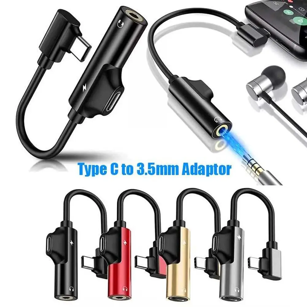 Adapter Usb-C Headphone Adapter Audio Cable Earphone Adapter Type C To 3.5mm Jack Type C Audio Splitter Aux Cable Audio Adapter thumbnail 5
