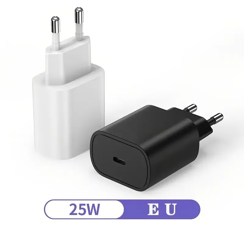 25W USB EU Charger QC 3.0 Quick Charge For Samsung S20 S21 Mobile Phone Charger Portable Wall Mobile Charger Fast Charger thumbnail 2