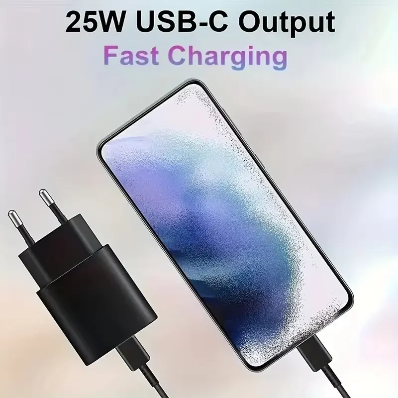 25W USB EU Charger QC 3.0 Quick Charge For Samsung S20 S21 Mobile Phone Charger Portable Wall Mobile Charger Fast Charger thumbnail 6