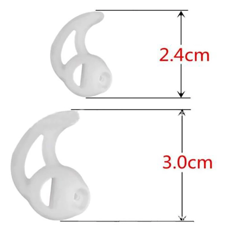 1Pair  Silicone Fin Ear Mold for Two Way Radio Earpiece Replacement Earmold Earbud thumbnail 4