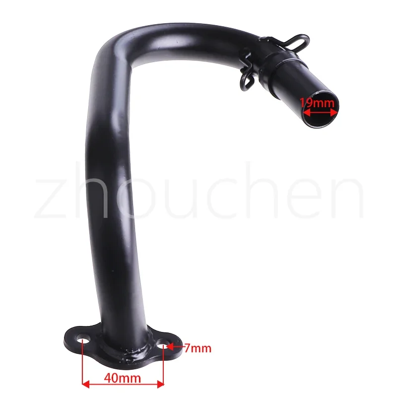 Exhaus Banana Motorcycle Modified Parts Muffler For 49/50cc 80cc 100cc Dirt Bike Bicycle Scooter Gas Engine Curved Exhaust Pipe thumbnail 5
