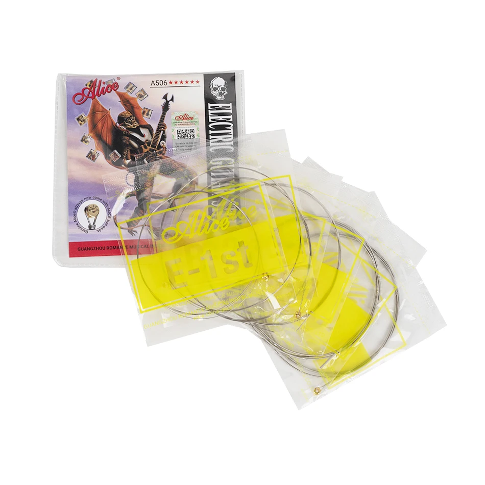 Alice 1 Set A506 Electric Guitar Strings Steel Core Nickel Plated Alloy Winding 008-038/009-042/010-046 Strings thumbnail 2