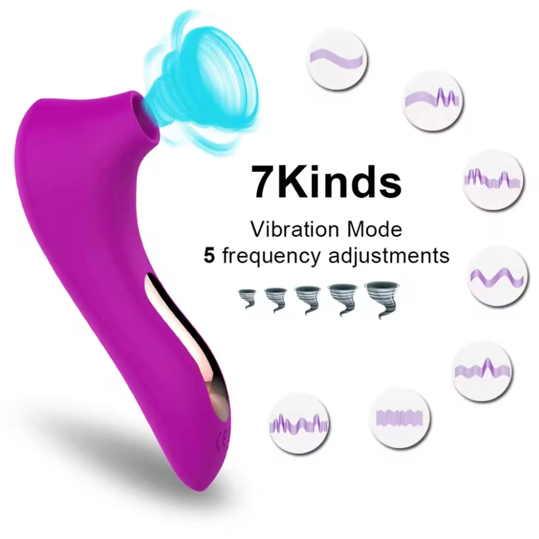 Powerful Sucking Vibrator for Women Sucker Clitoris Nipple Oral Vacuum Stimulator Vagina Female Masturbator Adults Sex Toys 18+ thumbnail 2