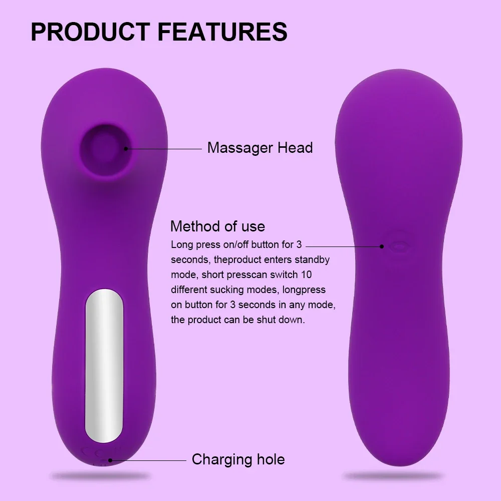 Powerful Sucking Vibrator for Women Sucker Clitoris Nipple Oral Vacuum Stimulator Vagina Female Masturbator Adults Sex Toys 18+ thumbnail 6