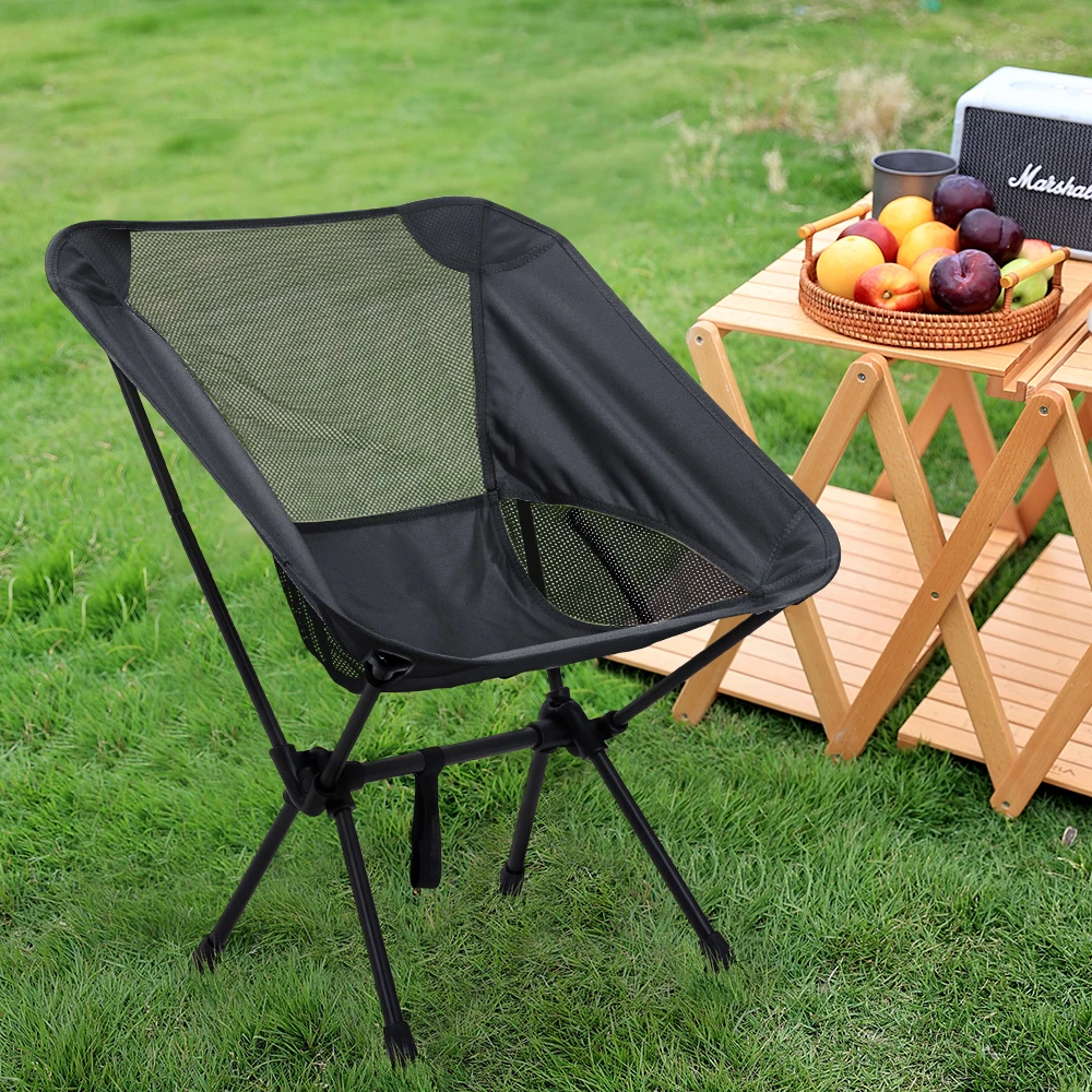 Portable Backrest Folding Camping Chair for Camping, Fishing, Beach Days thumbnail 3