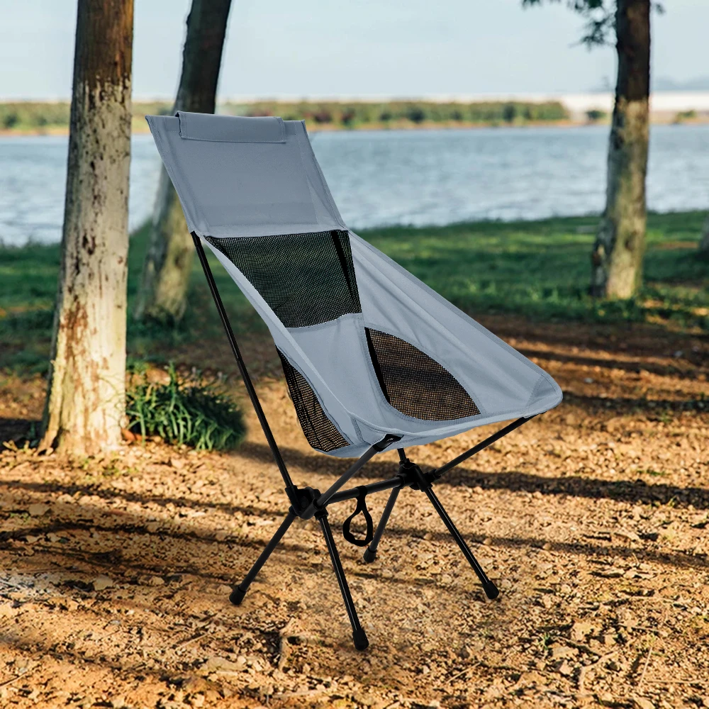 Portable Backrest Folding Camping Chair for Camping, Fishing, Beach Days thumbnail 6