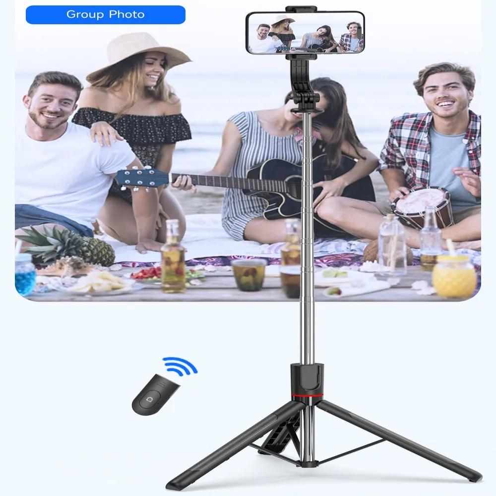 2026 NEW Monopod Remote Shutter Fill Light for iPhone Samsung Xiaomi Phone Holder Mini Tripod Wireless Bluetooth Selfie Stick thumbnail 4