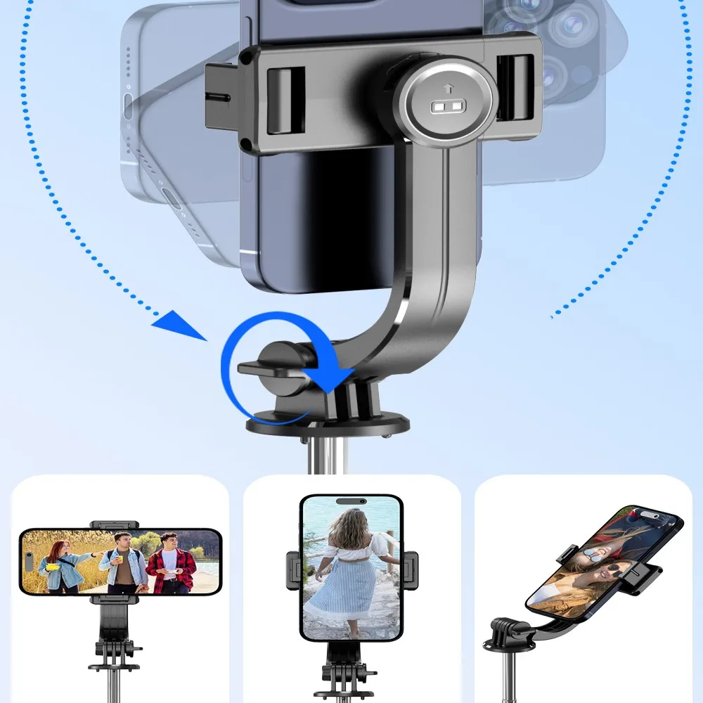 2026 NEW Monopod Remote Shutter Fill Light for iPhone Samsung Xiaomi Phone Holder Mini Tripod Wireless Bluetooth Selfie Stick thumbnail 2