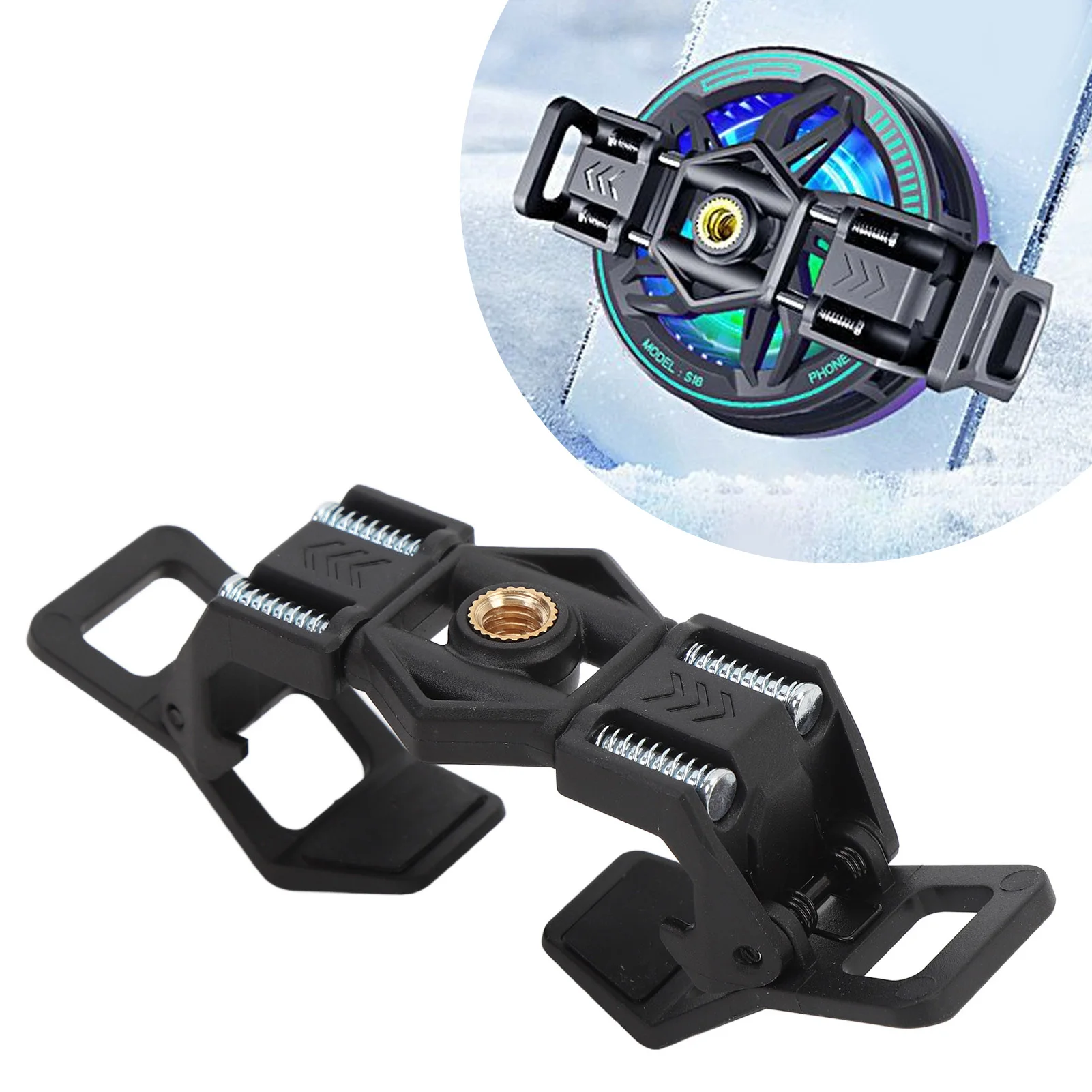 Phones Holder Magnetic Phone Cooler Radiator Cooling Fan Clip Stretchable Back Clips Smartphone Accessories For Live Streaming