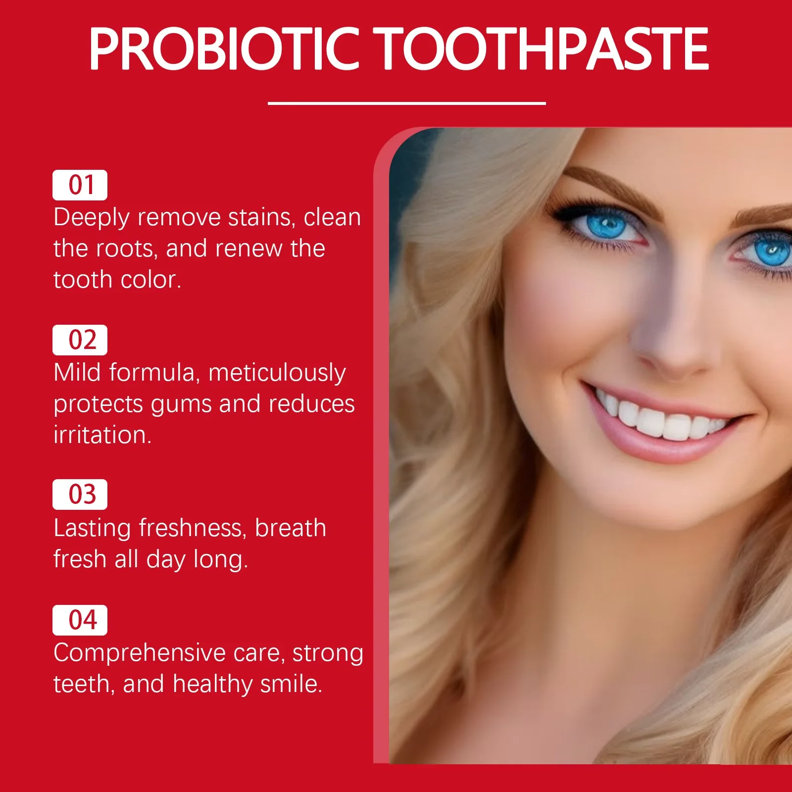 Sp-8 Probiotic Toothpaste Brightening Mint Fresh Breath Deep Cleaning Remove Plaque Stains Oral Hygiene Teeth Whiten Toothpaste thumbnail 5