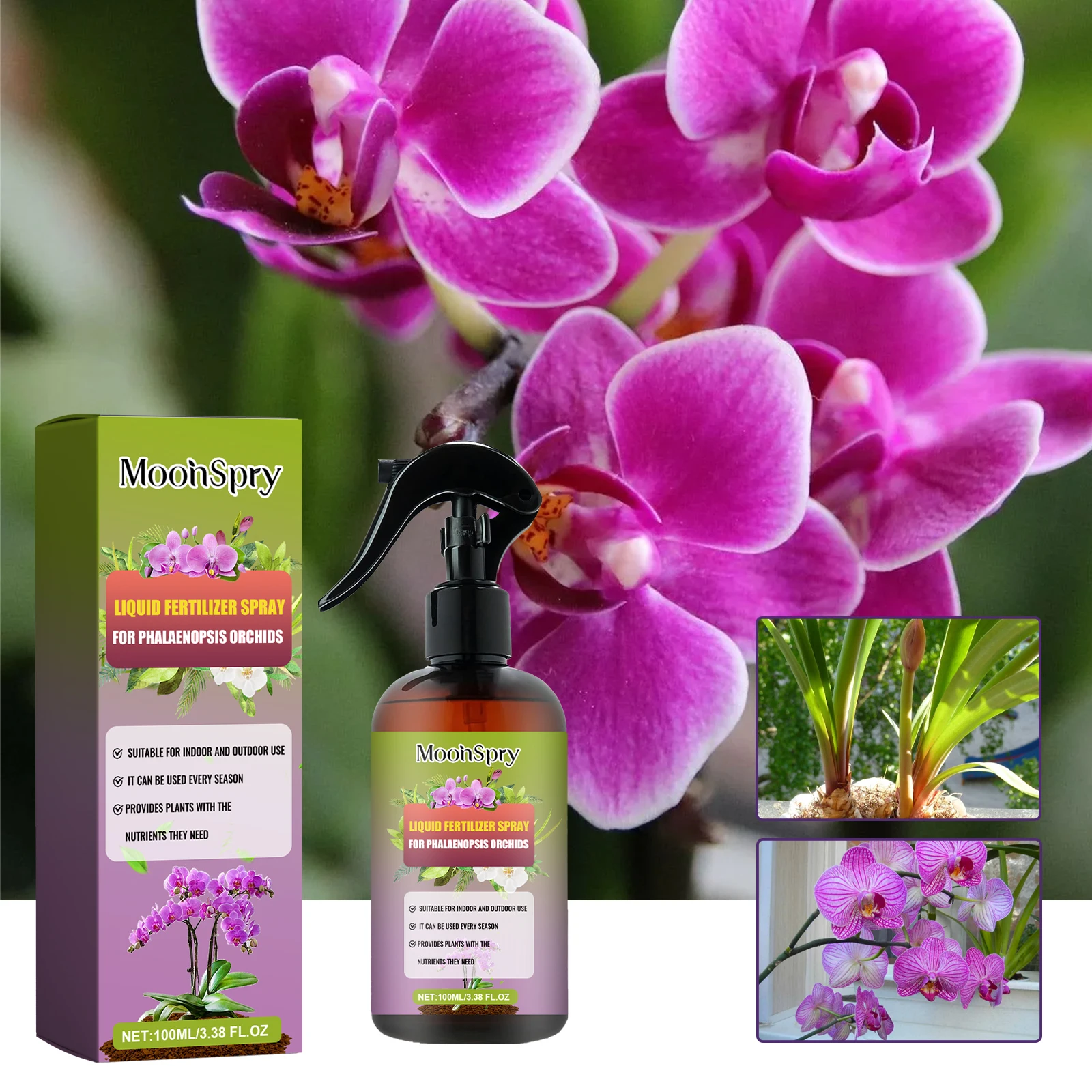 Orchid fertilizer spray; Indoor flower cultivation rooting and sprouting supplement nutrition fertilizer spray thumbnail 3