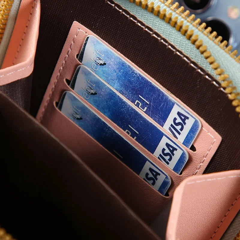 Women Crossbody Shoulder Bags Wallets Touch Screen Cell Phone Purse Soft Leather Strap Handbag for Female Luxury Messenger Bags thumbnail 5