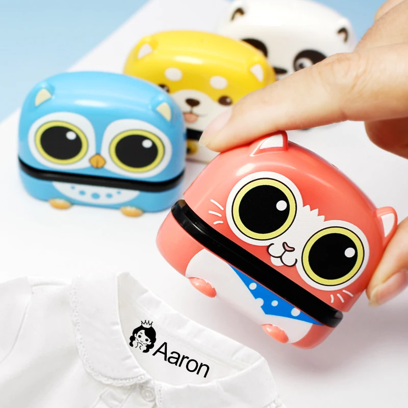 ‌Personalized Baby Name Stamp Set - Custom Waterproof Ink Seal for School, Travel & Kindergarten, Durable Non-Fading Toy Gift thumbnail 5