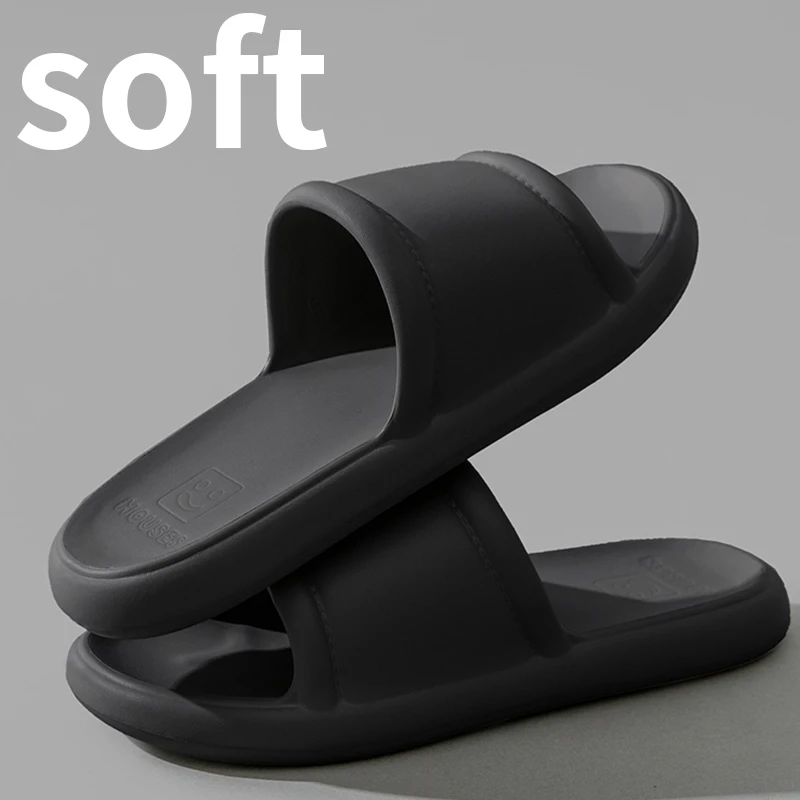 New Men's Slippers EVA Non-slip Bathroom Slipper Soft Comfortable Home Summer Sandal Indoor Bathroom Slippers Male Shower Shoes thumbnail 3