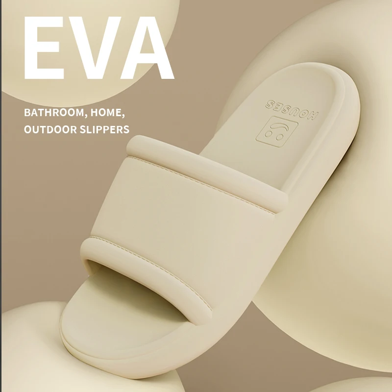 New Men's Slippers EVA Non-slip Bathroom Slipper Soft Comfortable Home Summer Sandal Indoor Bathroom Slippers Male Shower Shoes thumbnail 4