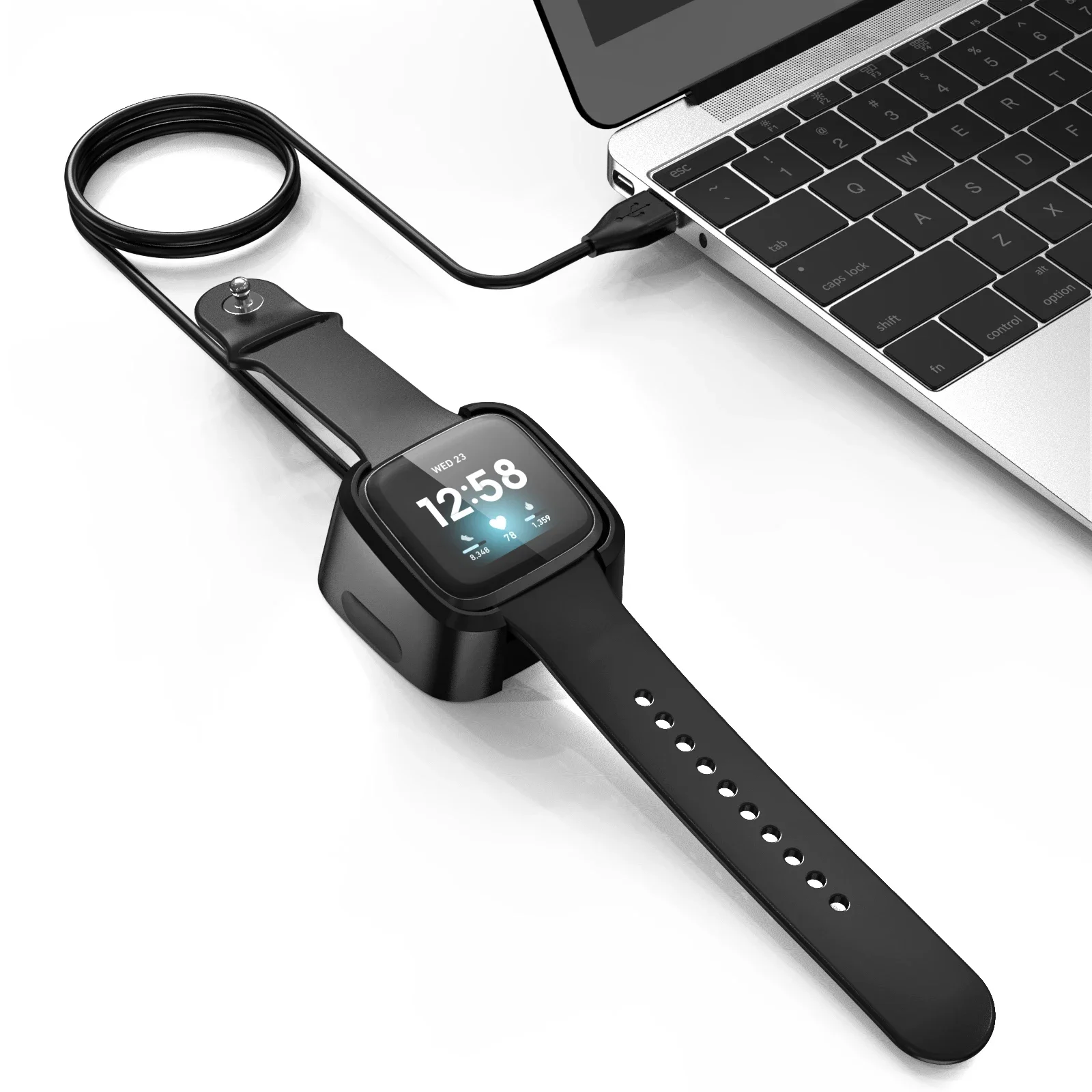 Fast USB Charger for Fitbit Versa 2 Charging Cable for Fitbit Versa 2 Charger Dock Stand Cradle Smart Watch Accessories thumbnail 5