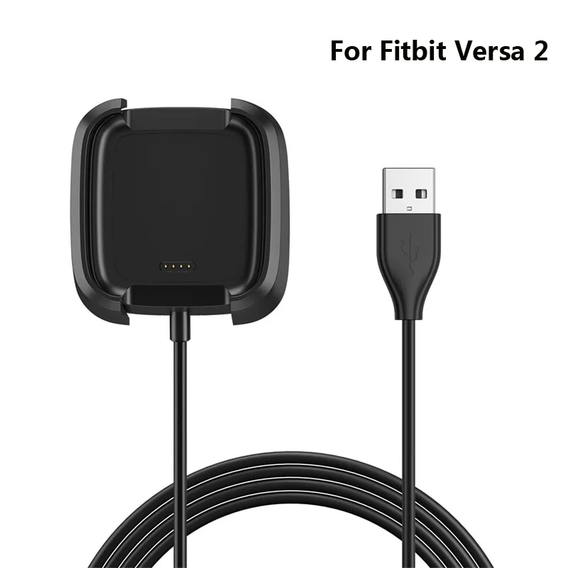 Fast USB Charger for Fitbit Versa 2 Charging Cable for Fitbit Versa 2 Charger Dock Stand Cradle Smart Watch Accessories