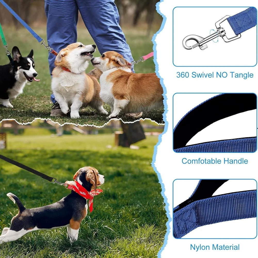 1.2M-30M Long Leash for Dogs Overlength Dog Leash Puppy Outdoor Training Nylon Rope Dog Accessories Extended Control Dog Leashes thumbnail 2