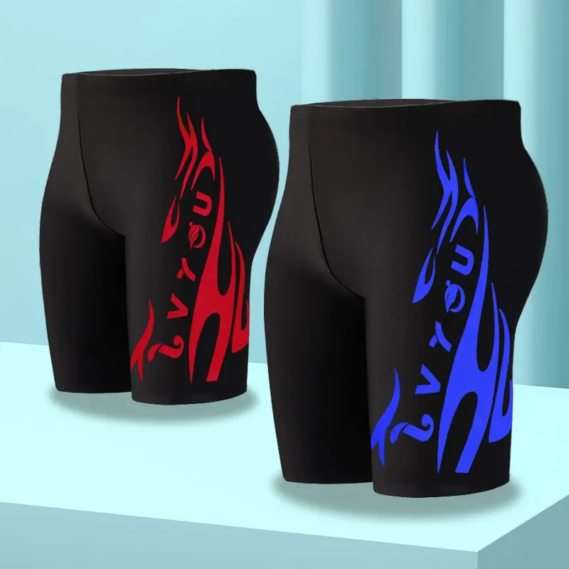 Fashionable Large Size Men's Swimming Trunks Five-Point Flat Angle Thermal Print 3D Stylish Swimwear from Mainland China thumbnail 2