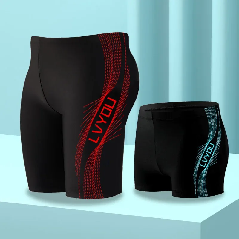 Fashionable Large Size Men's Swimming Trunks Five-Point Flat Angle Thermal Print 3D Stylish Swimwear from Mainland China thumbnail 4