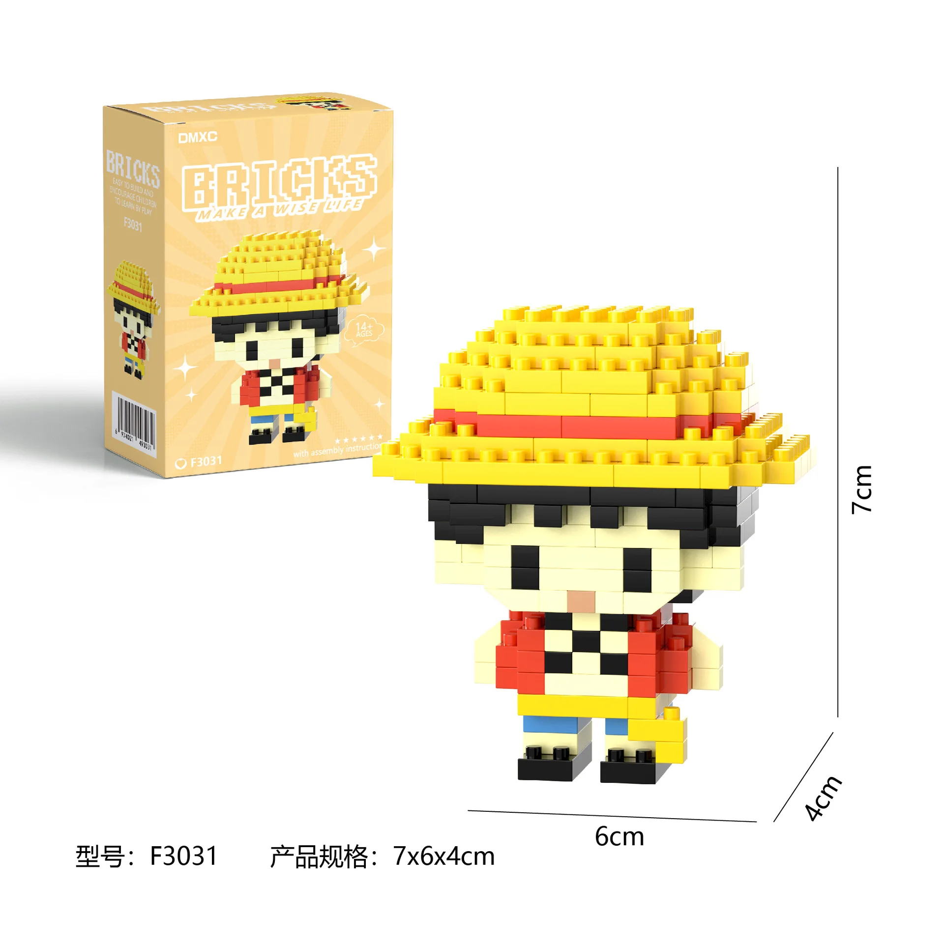 One Piaca Building Blocks Luffy Zoro Building Blocks Anime Action Figures Nami Usopp Toy Kids Toys For Children Birthday Gifts thumbnail 2