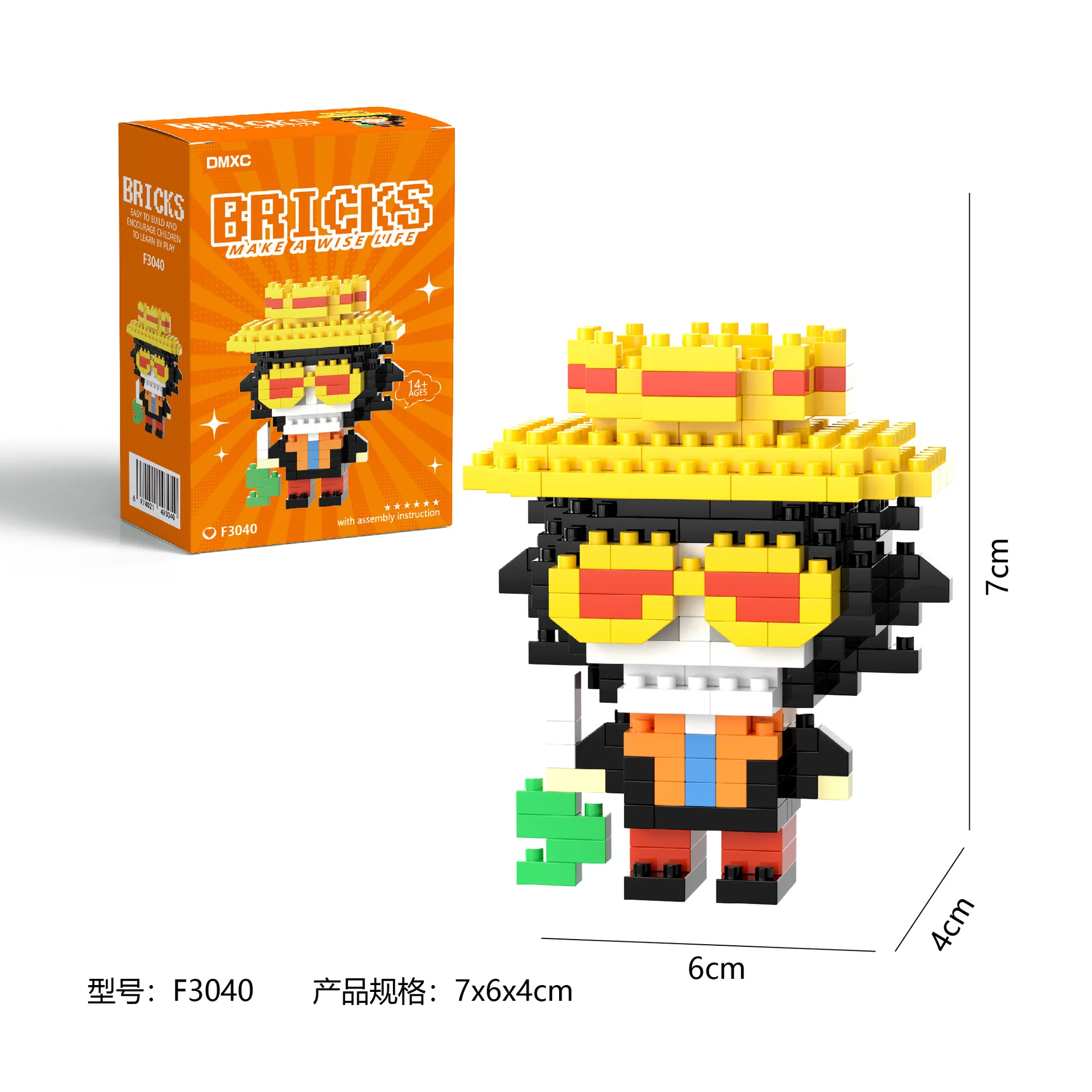 One Piaca Building Blocks Luffy Zoro Building Blocks Anime Action Figures Nami Usopp Toy Kids Toys For Children Birthday Gifts thumbnail 6