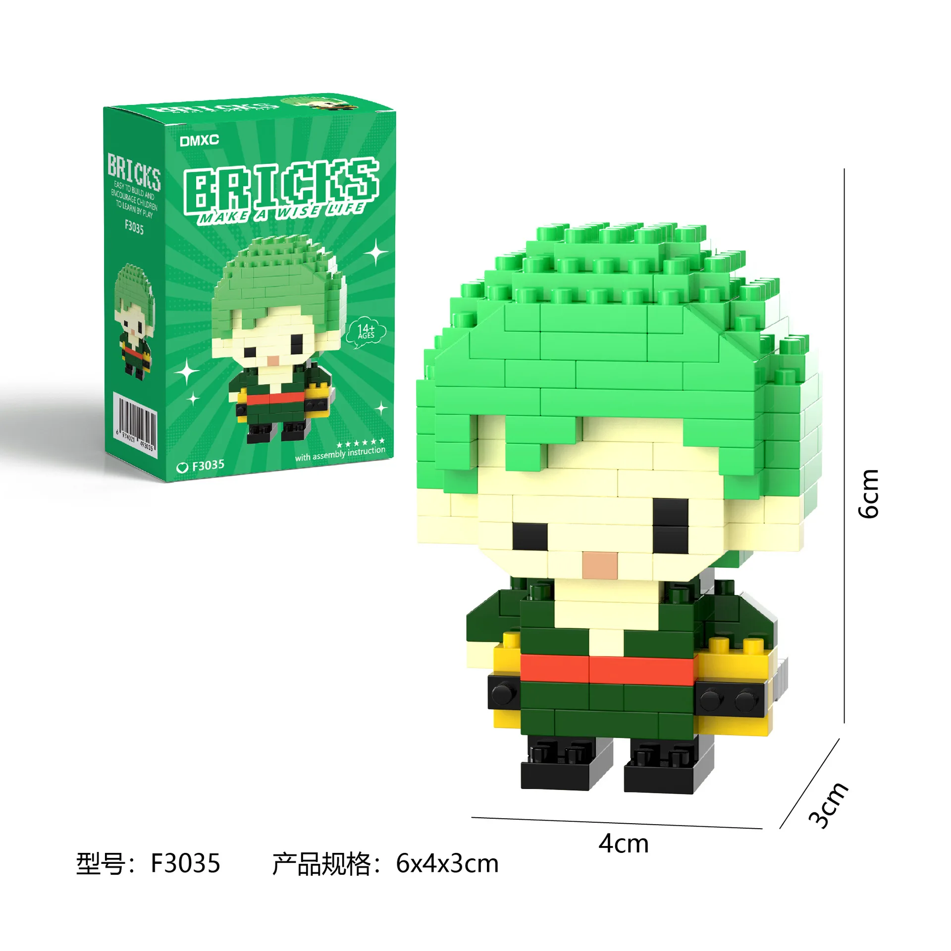 One Piaca Building Blocks Luffy Zoro Building Blocks Anime Action Figures Nami Usopp Toy Kids Toys For Children Birthday Gifts thumbnail 4