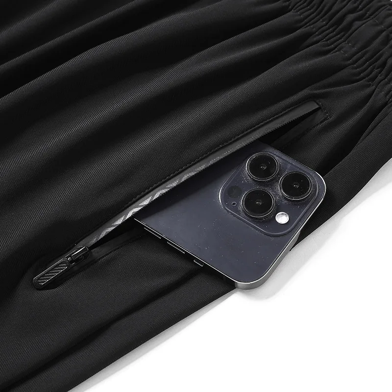 Plus Size 8xl Men Sports Pants Quick-Drying Men'S Trousers Joggers Sportswear Solid Ice Silk Sweatpants Male Elastic thumbnail 3
