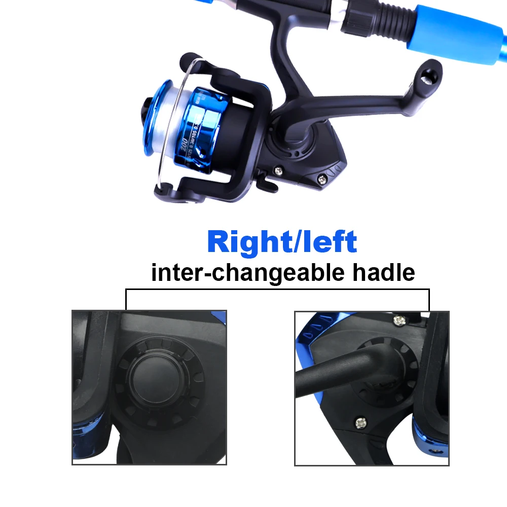 NGB 1.8/2.1m Telescopic Fishing Rod Reel Combo Full Kit Carbon Fiber Rod Pole Spinning Reel Fishing Bag Case Pesca Gear Set thumbnail 6