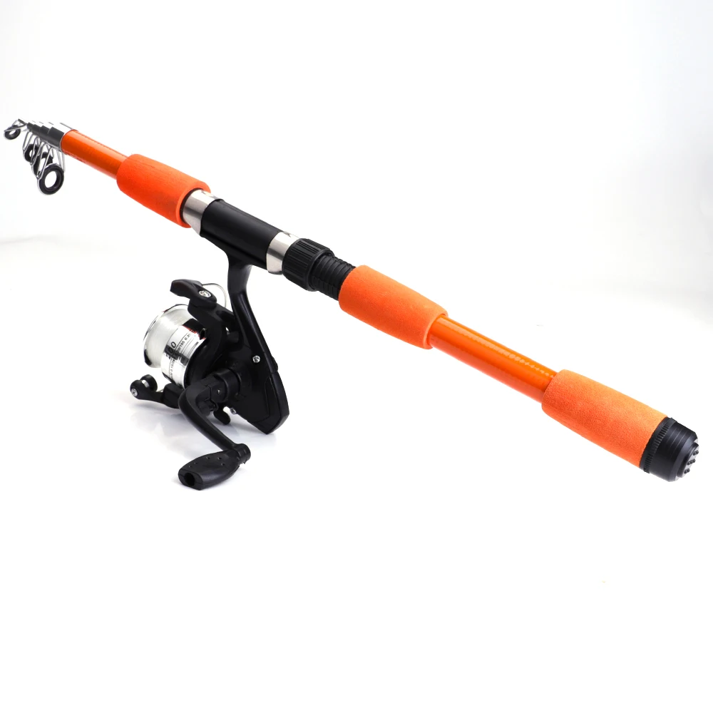 NGB 1.8/2.1m Telescopic Fishing Rod Reel Combo Full Kit Carbon Fiber Rod Pole Spinning Reel Fishing Bag Case Pesca Gear Set thumbnail 5